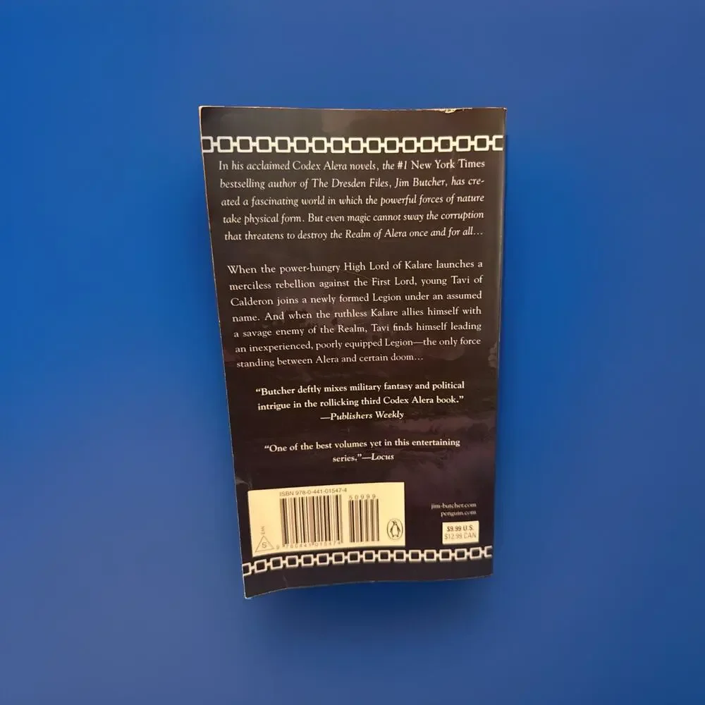Cursor's Fury by Jim Butcher. Book 3 of The Codex Alera - Pre-Owned. Paperback.